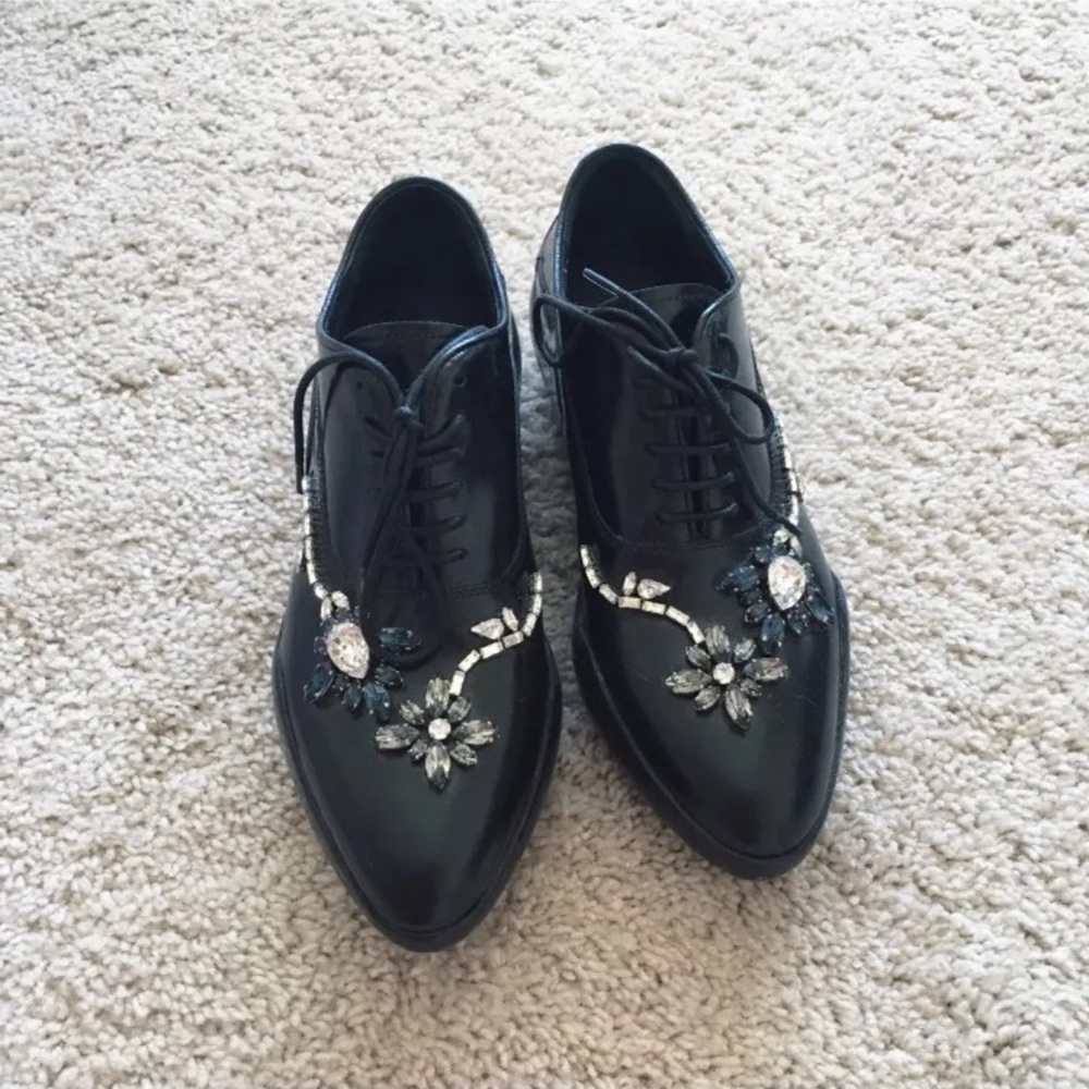 Prada Jewlery Embroided Oxford